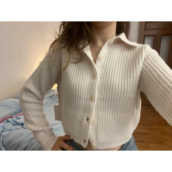 Aritzia Wilfred Nasim Next Door Sweater Cardigan - Picture 7 of 8